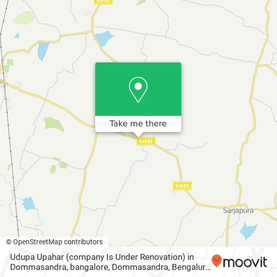 Udupa Upahar (company Is Under Renovation) in Dommasandra, bangalore, Dommasandra, Bengaluru, Karna map