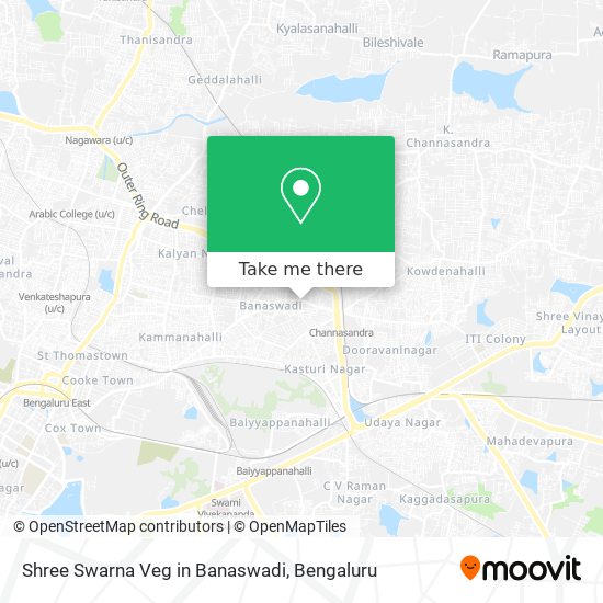 Shree Swarna Veg in Banaswadi map
