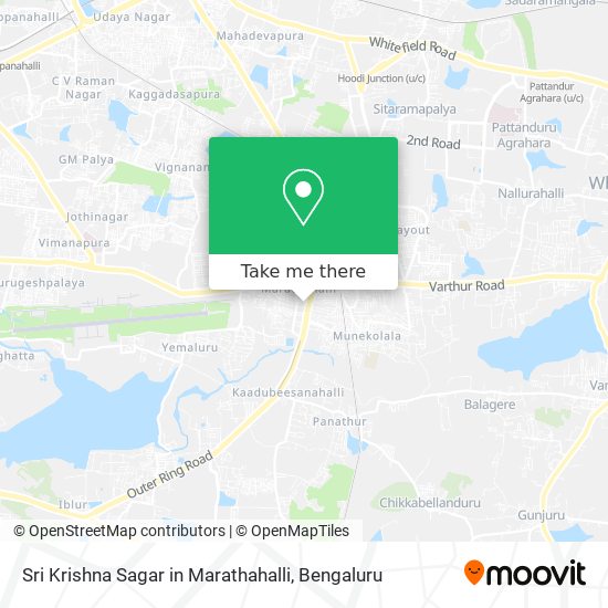 Sri Krishna Sagar in Marathahalli map
