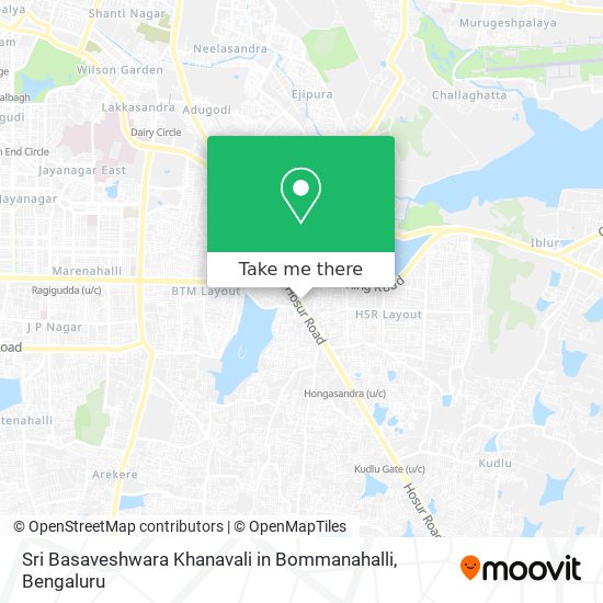 Sri Basaveshwara Khanavali in Bommanahalli map