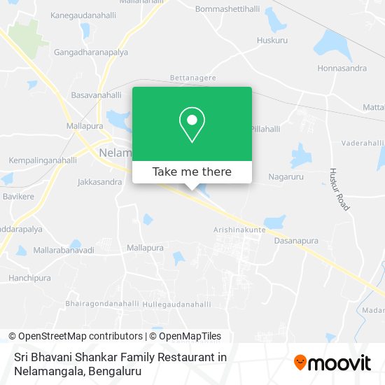 Sri Bhavani Shankar Family Restaurant in Nelamangala map