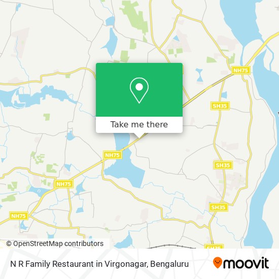 N R Family Restaurant in Virgonagar map