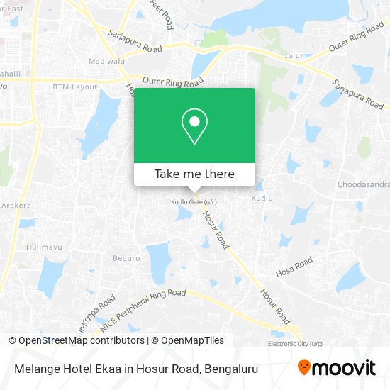 Melange Hotel Ekaa in Hosur Road map