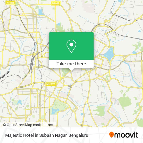 Majestic Hotel in Subash Nagar map