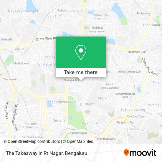 The Takeaway in Rt Nagar map