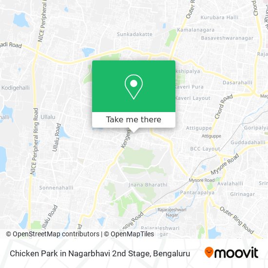 Chicken Park in Nagarbhavi 2nd Stage map