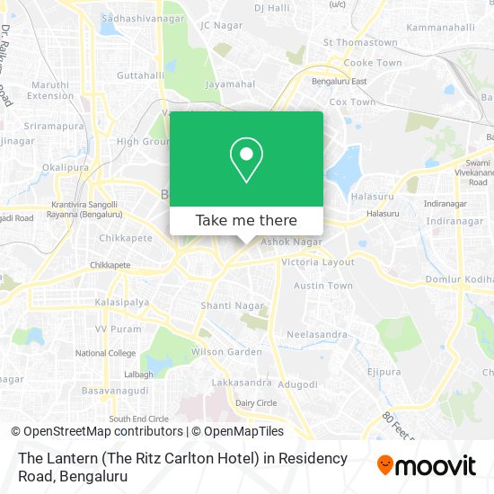The Lantern (The Ritz Carlton Hotel) in Residency Road map