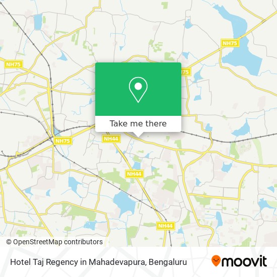 Hotel Taj Regency in Mahadevapura map