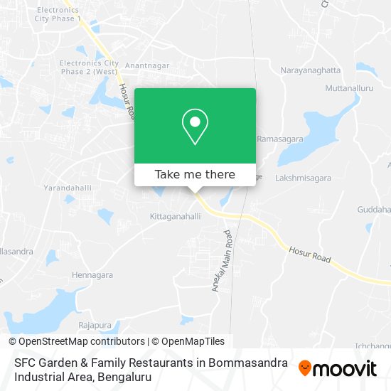 SFC Garden & Family Restaurants in Bommasandra Industrial Area map