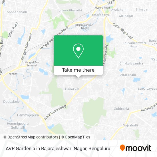 AVR Gardenia in Rajarajeshwari Nagar map