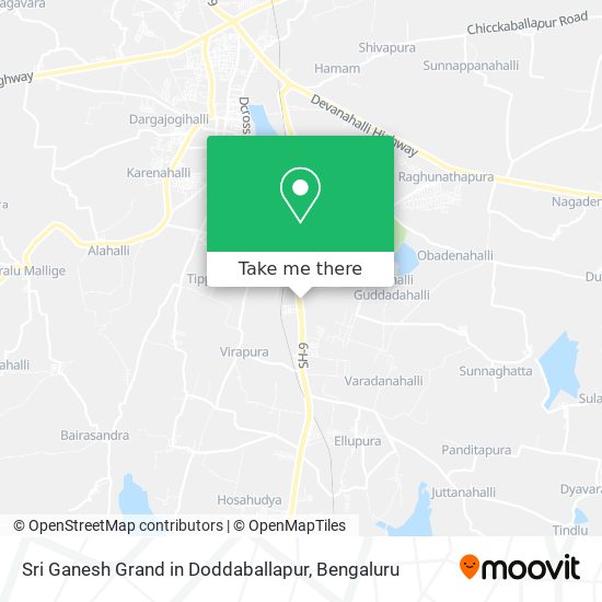 Sri Ganesh Grand in Doddaballapur map