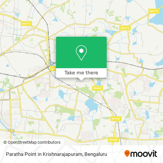 Paratha Point in Krishnarajapuram map