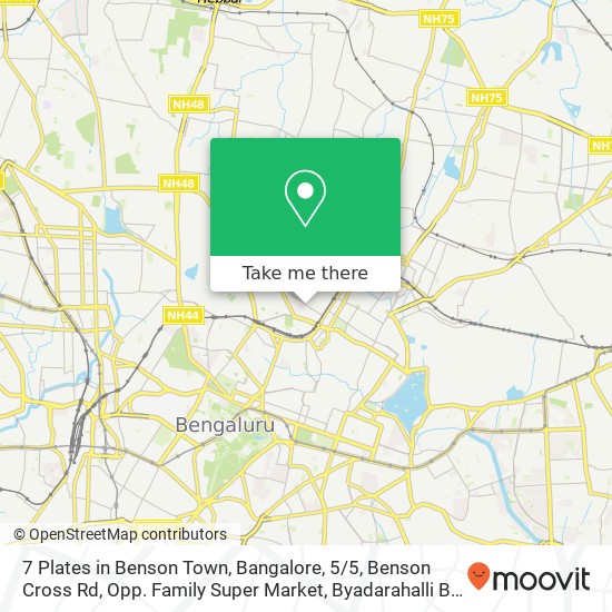 7 Plates in Benson Town, Bangalore, 5 / 5, Benson Cross Rd, Opp. Family Super Market, Byadarahalli Be map