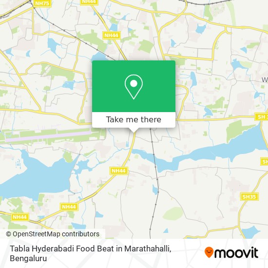 Tabla Hyderabadi Food Beat in Marathahalli map