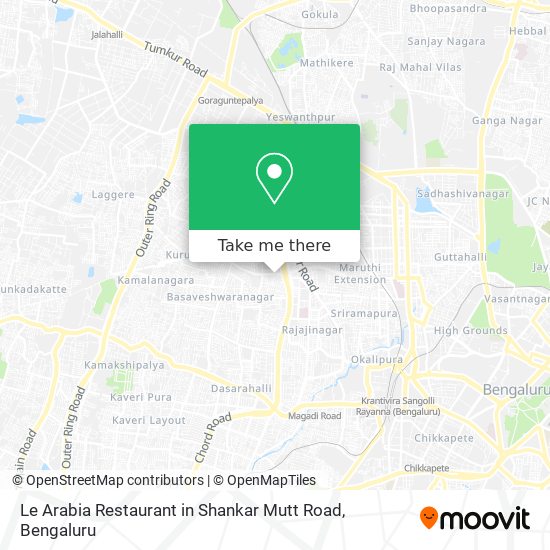 Le Arabia Restaurant in Shankar Mutt Road map