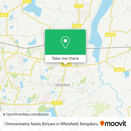 Chinnaswamy Naidu Biriyani in Whitefield map