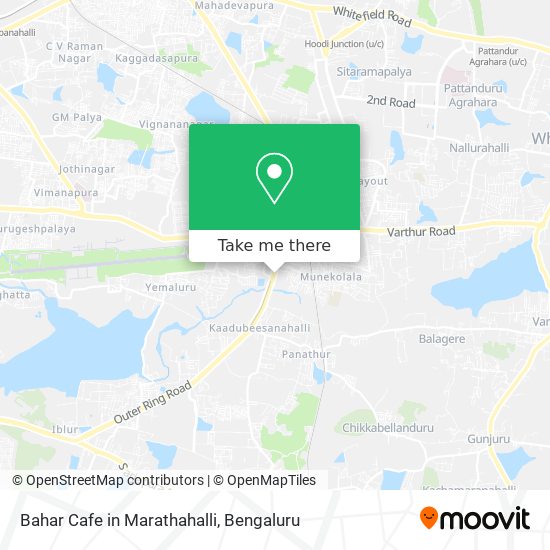 Bahar Cafe in Marathahalli map