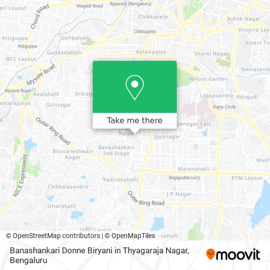 Banashankari Donne Biryani in Thyagaraja Nagar map
