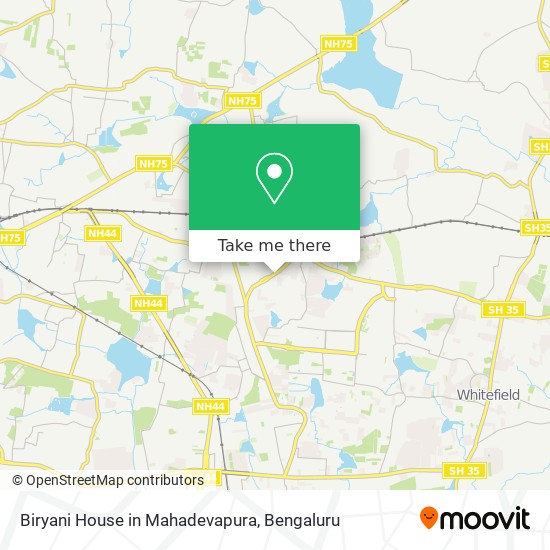 Biryani House in Mahadevapura map