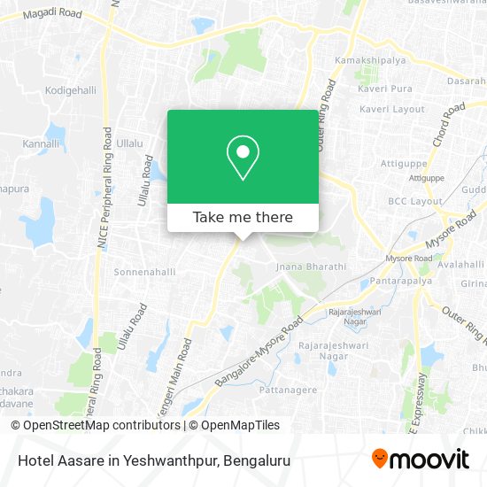 Hotel Aasare in Yeshwanthpur map