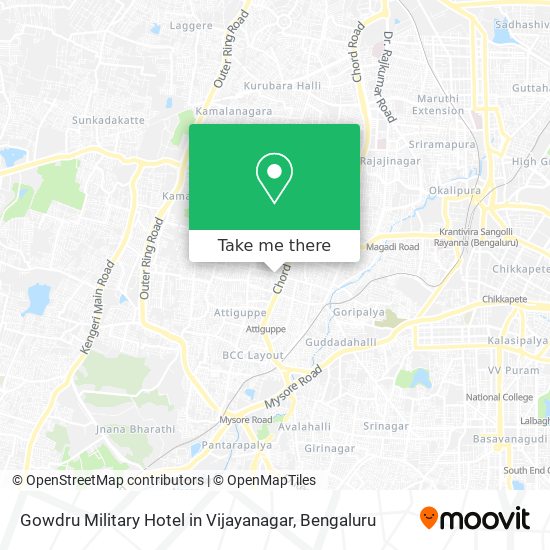 Gowdru Military Hotel in Vijayanagar map