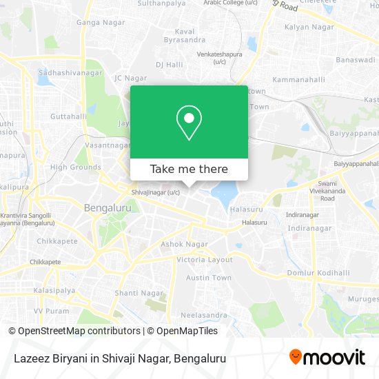 Lazeez Biryani in Shivaji Nagar map
