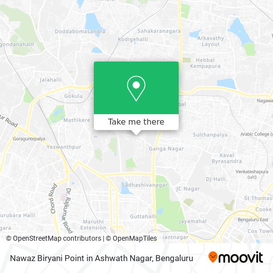 Nawaz Biryani Point in Ashwath Nagar map