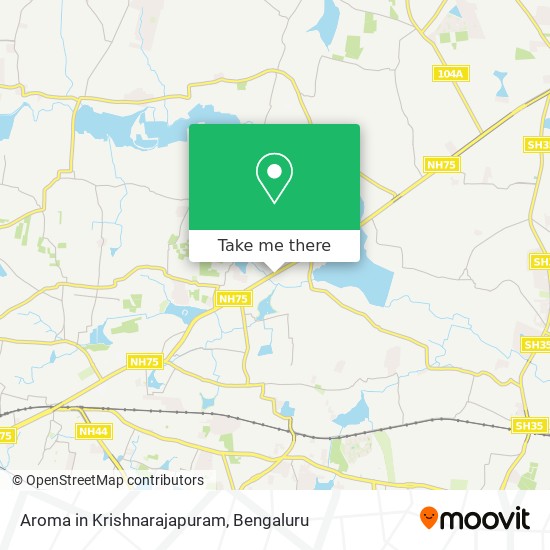 Aroma in Krishnarajapuram map