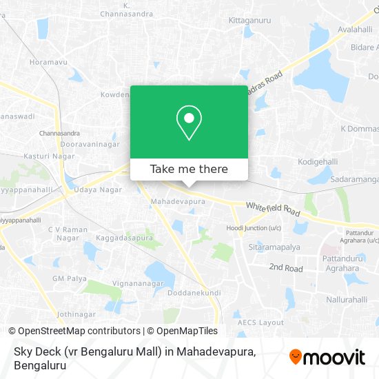 Sky Deck (vr Bengaluru Mall) in Mahadevapura map