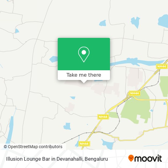 Illusion Lounge Bar in Devanahalli map