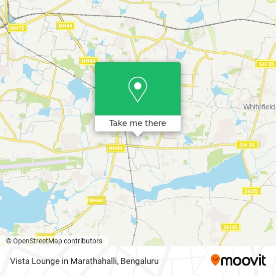Vista Lounge in Marathahalli map