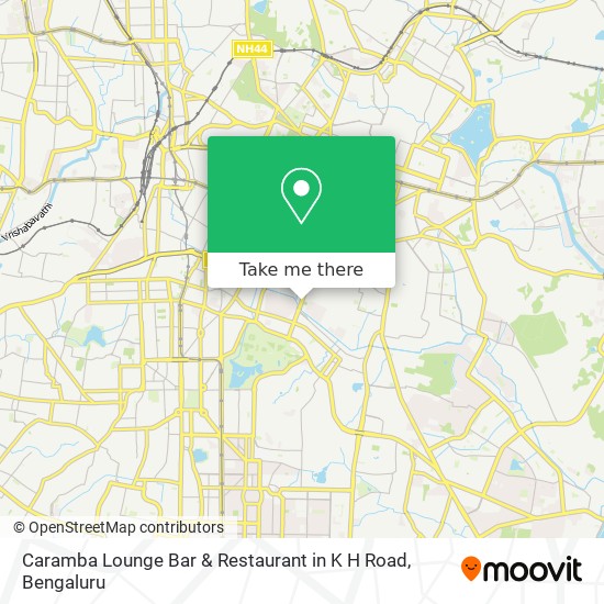 Caramba Lounge Bar & Restaurant in K H Road map