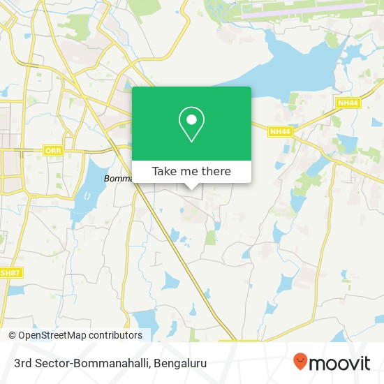 3rd Sector-Bommanahalli map