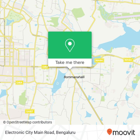 Electronic City Main Road map