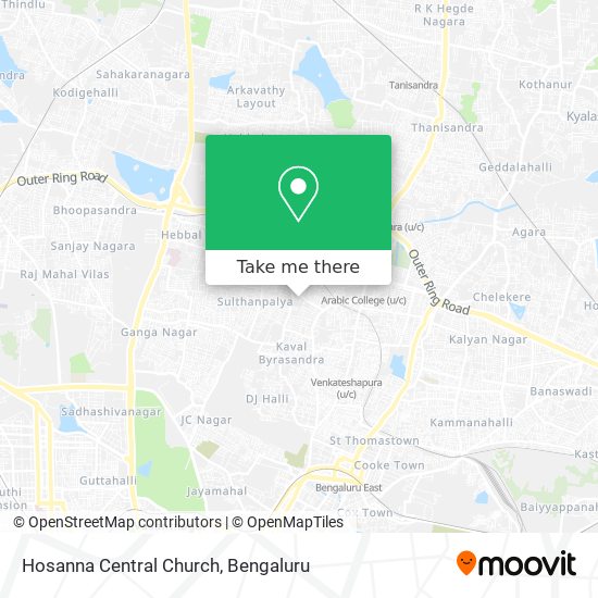 Hosanna Central Church map