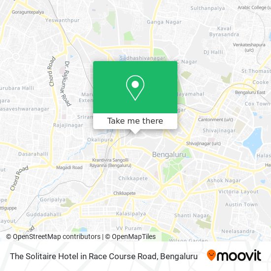 The Solitaire Hotel in Race Course Road map