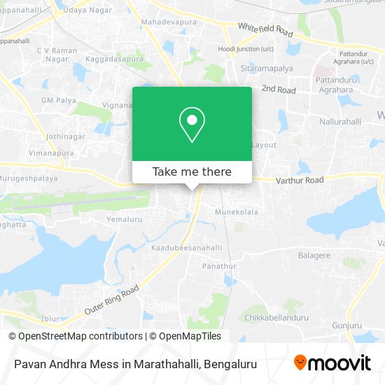 Pavan Andhra Mess in Marathahalli map