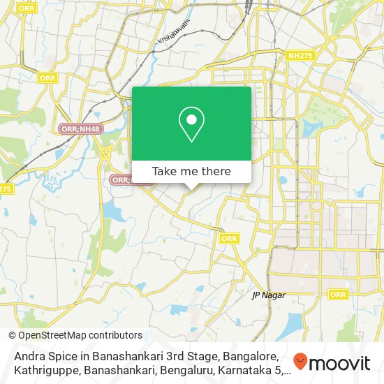 Andra Spice in Banashankari 3rd Stage, Bangalore, Kathriguppe, Banashankari, Bengaluru, Karnataka 5 map