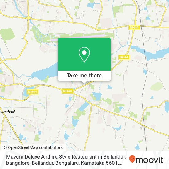 Mayura Deluxe Andhra Style Restaurant in Bellandur, bangalore, Bellandur, Bengaluru, Karnataka 5601 map