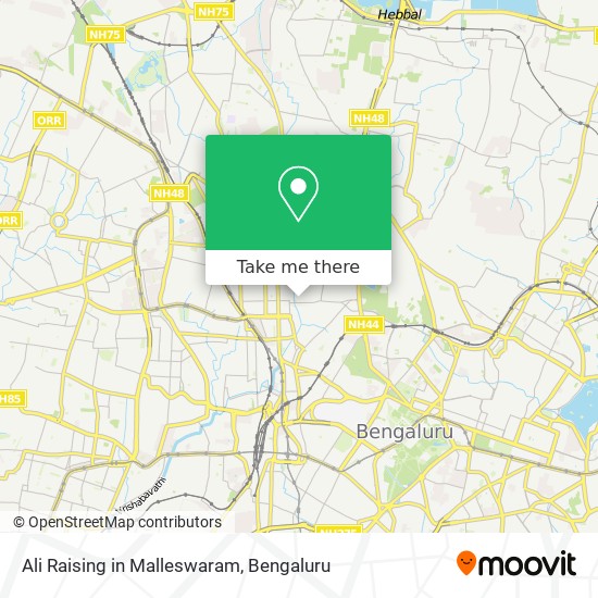 Ali Raising in Malleswaram map