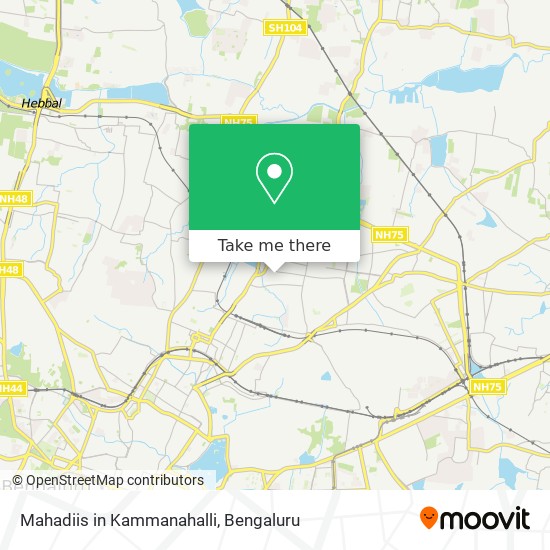 Mahadiis in Kammanahalli map