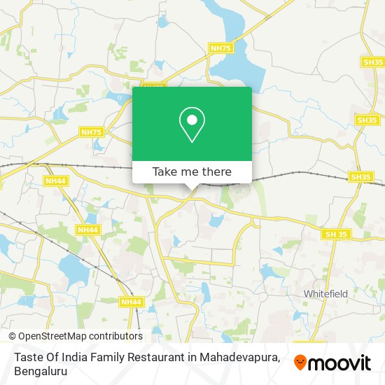 Taste Of India Family Restaurant in Mahadevapura map