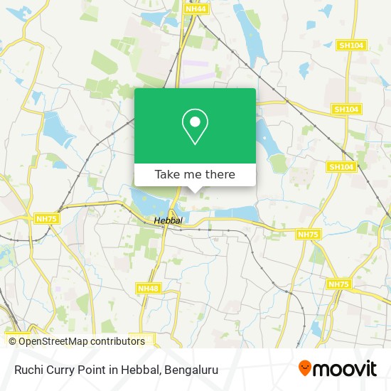 Ruchi Curry Point in Hebbal map