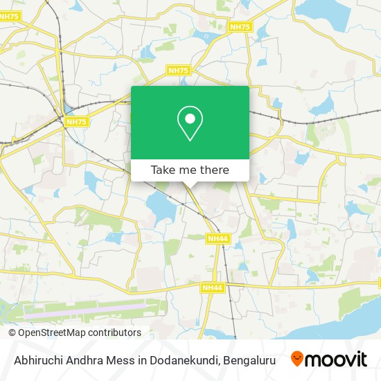 Abhiruchi Andhra Mess in Dodanekundi map