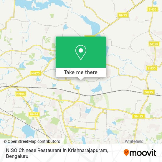 NISO Chinese Restaurant in Krishnarajapuram map