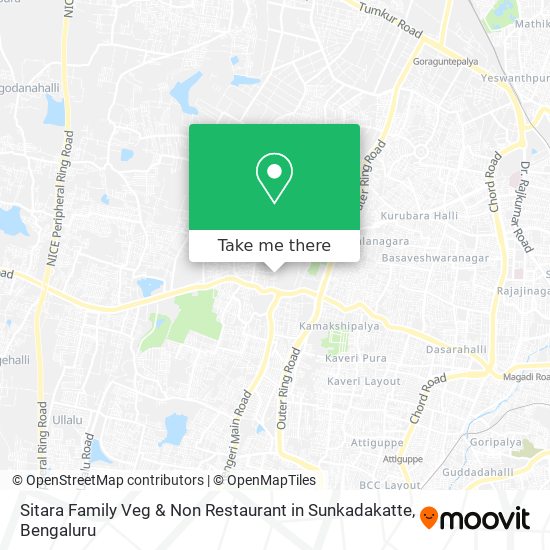 Sitara Family Veg & Non Restaurant in Sunkadakatte map