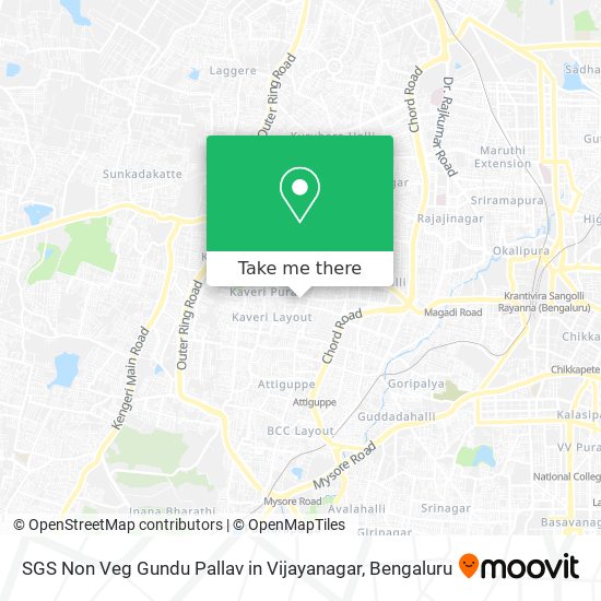 SGS Non Veg Gundu Pallav in Vijayanagar map