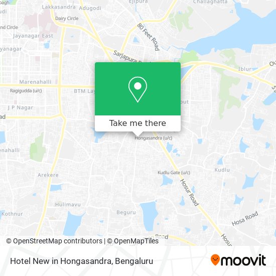 Hotel New in Hongasandra map
