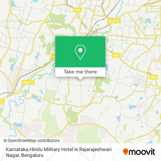 Karnataka Hindu Military Hotel in Rajarajeshwari Nagar map