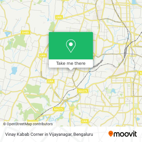 Vinay Kabab Corner in Vijayanagar map